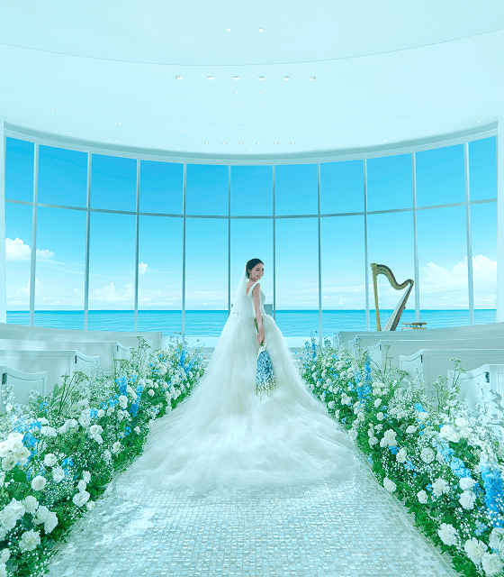 チャペル、披露宴会場など会場を見学♪