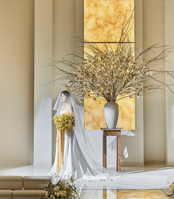 チャペル、披露宴会場など会場を見学♪